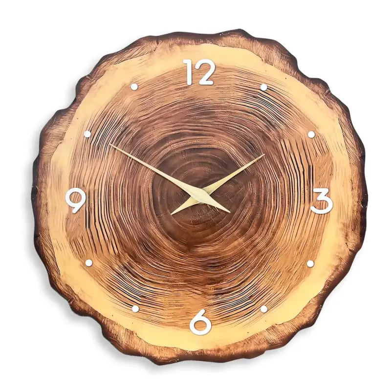ZEGAR SCIENNY DREWNIANY DUZY | TORUN - Naturalne Drewno / 30cm