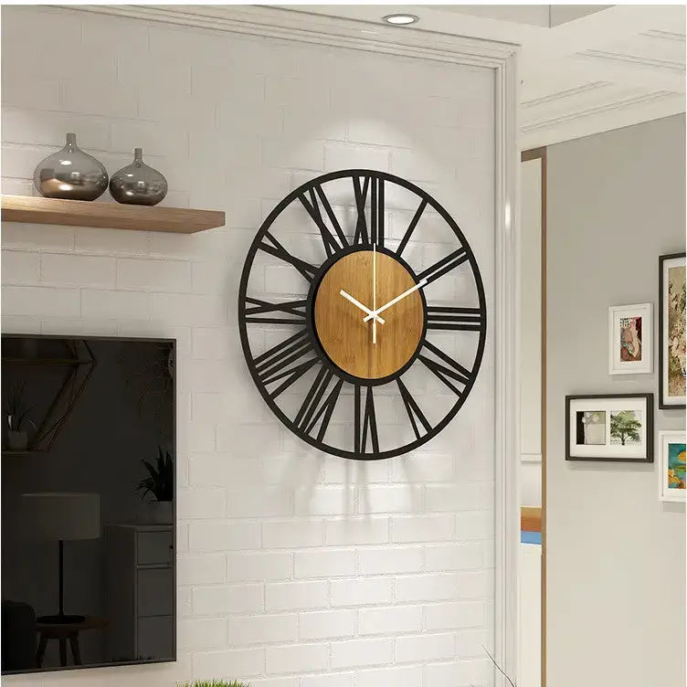 ZEGAR SCIENNY DREWNIANY LOFT | TCZEW