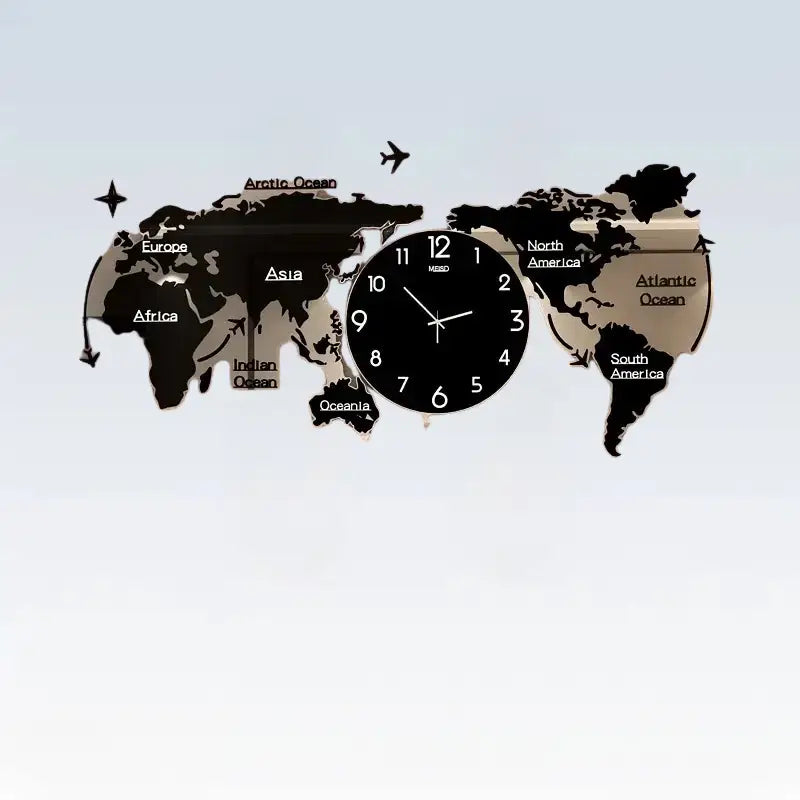 Zegar ścienny mapa świata | Chorzów