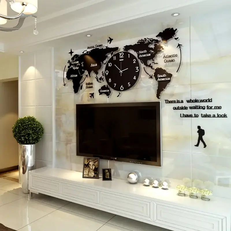 Zegar ścienny mapa świata | Chorzów