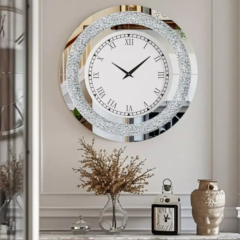 ZEGAR SCIENNY Z KRYSTALKAMI | WALBRZYCH
