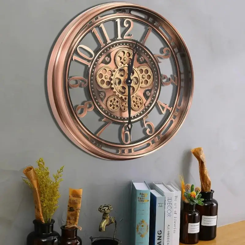 ZEGAR SCIENNY Z WIDOCZNYM MECHANIZMEM | RACIBORZ