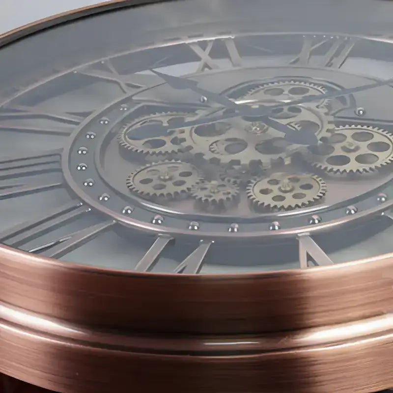 ZEGAR SCIENNY Z WIDOCZNYM MECHANIZMEM | RACIBORZ